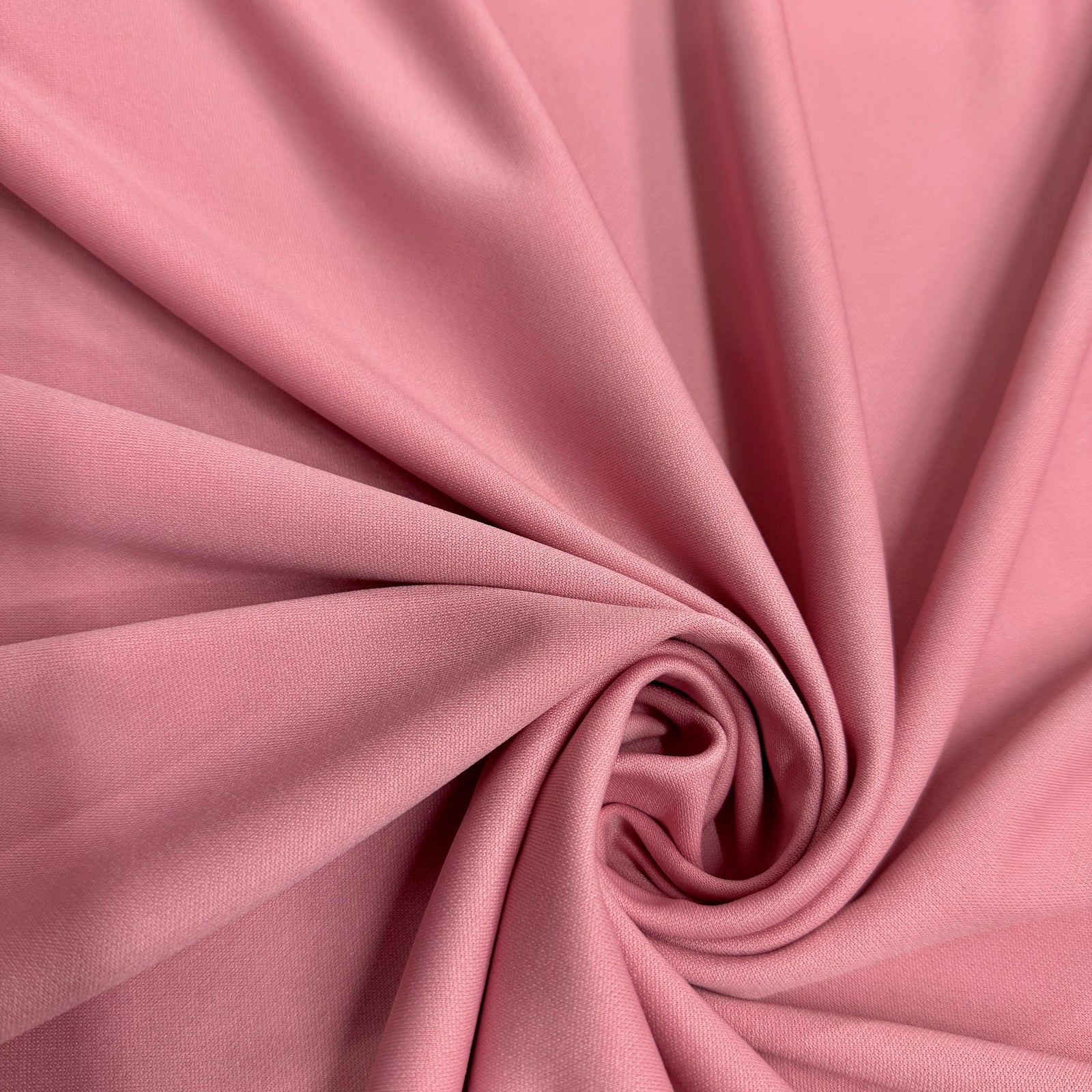 Evie DUSTY PINK Polyester (Not Neoprene) Scuba Double Knit Fabric by the Yard - 10021