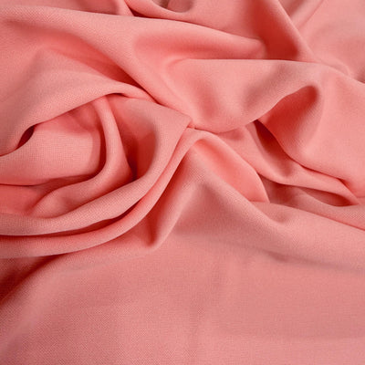 Evie CORAL Polyester (Not Neoprene) Scuba Double Knit Fabric by the Yard - 10021