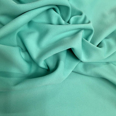 Evie AQUAMARINE Polyester (Not Neoprene) Scuba Double Knit Fabric by the Yard - 10021