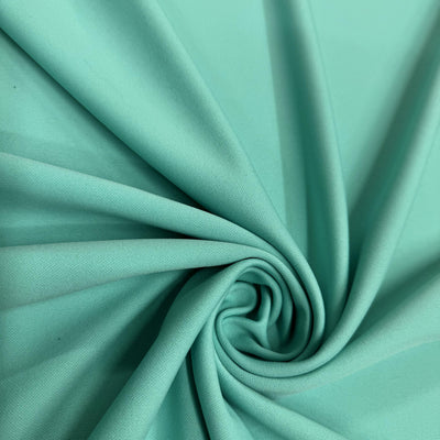Evie AQUAMARINE Polyester (Not Neoprene) Scuba Double Knit Fabric by the Yard - 10021