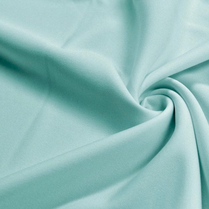 Evie ICY BLUE Polyester (Not Neoprene) Scuba Double Knit Fabric by the Yard - 10021