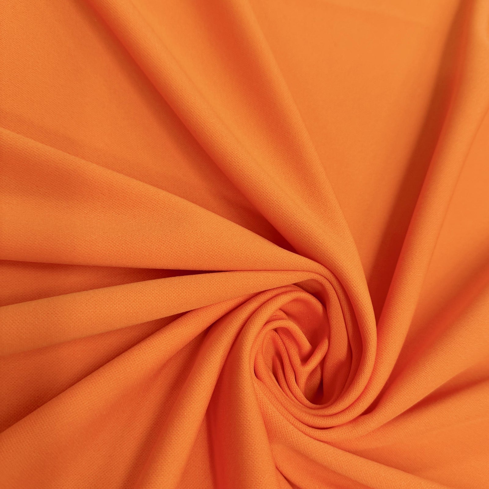 Evie ORANGE Polyester (Not Neoprene) Scuba Double Knit Fabric by the Yard