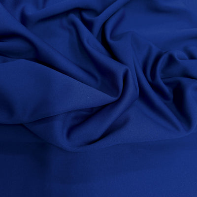 Evie ROYAL BLUE Polyester (Not Neoprene) Scuba Double Knit Fabric by the Yard - 10021