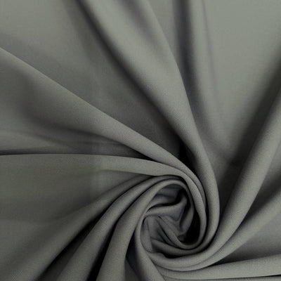 Evie GREY Polyester (Not Neoprene) Scuba Double Knit Fabric by the Yard - 10021