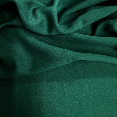Evie DARK HUNTER GREEN Polyester (Not Neoprene) Scuba Double Knit Fabric by the Yard - 10021
