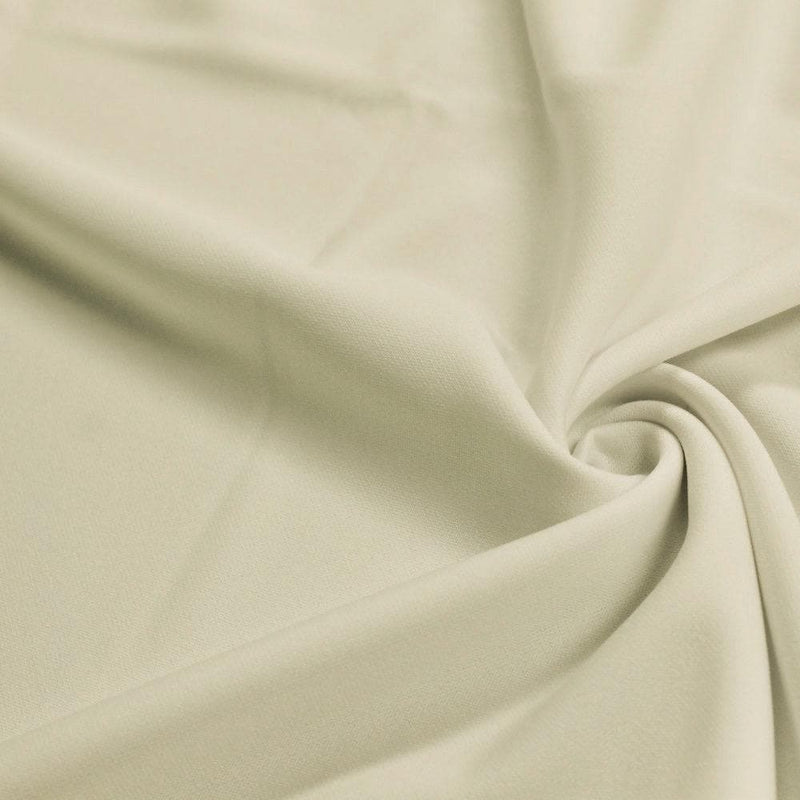 Evie IVORY Polyester (Not Neoprene) Scuba Double Knit Fabric by the Yard - 10021