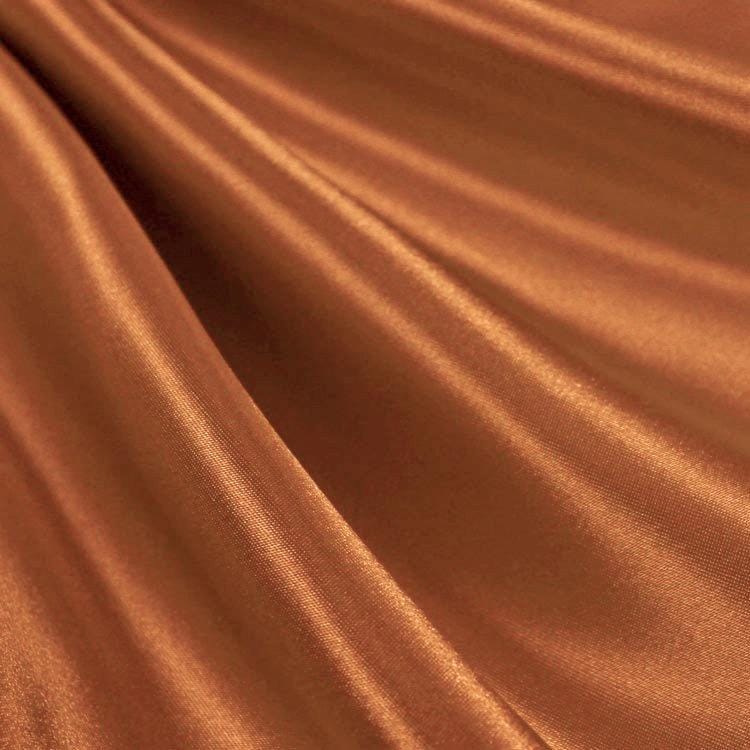 Eliza RUST Shiny Heavy Bridal Wedding Satin Fabric by the Yard - 10009