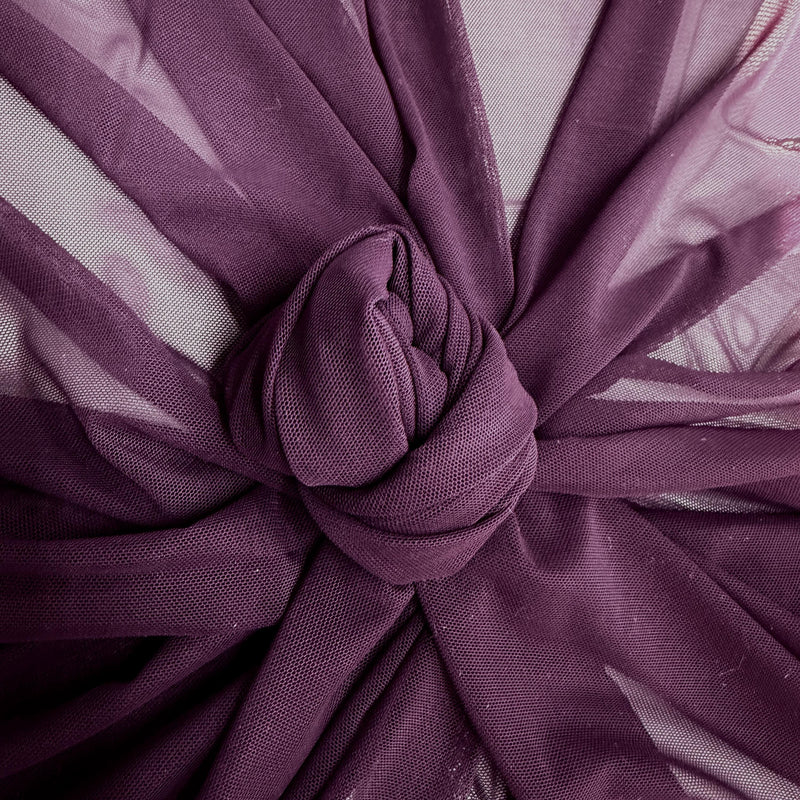 Dorothea PLUM Power Mesh Nylon Spandex Fabric by the Yard