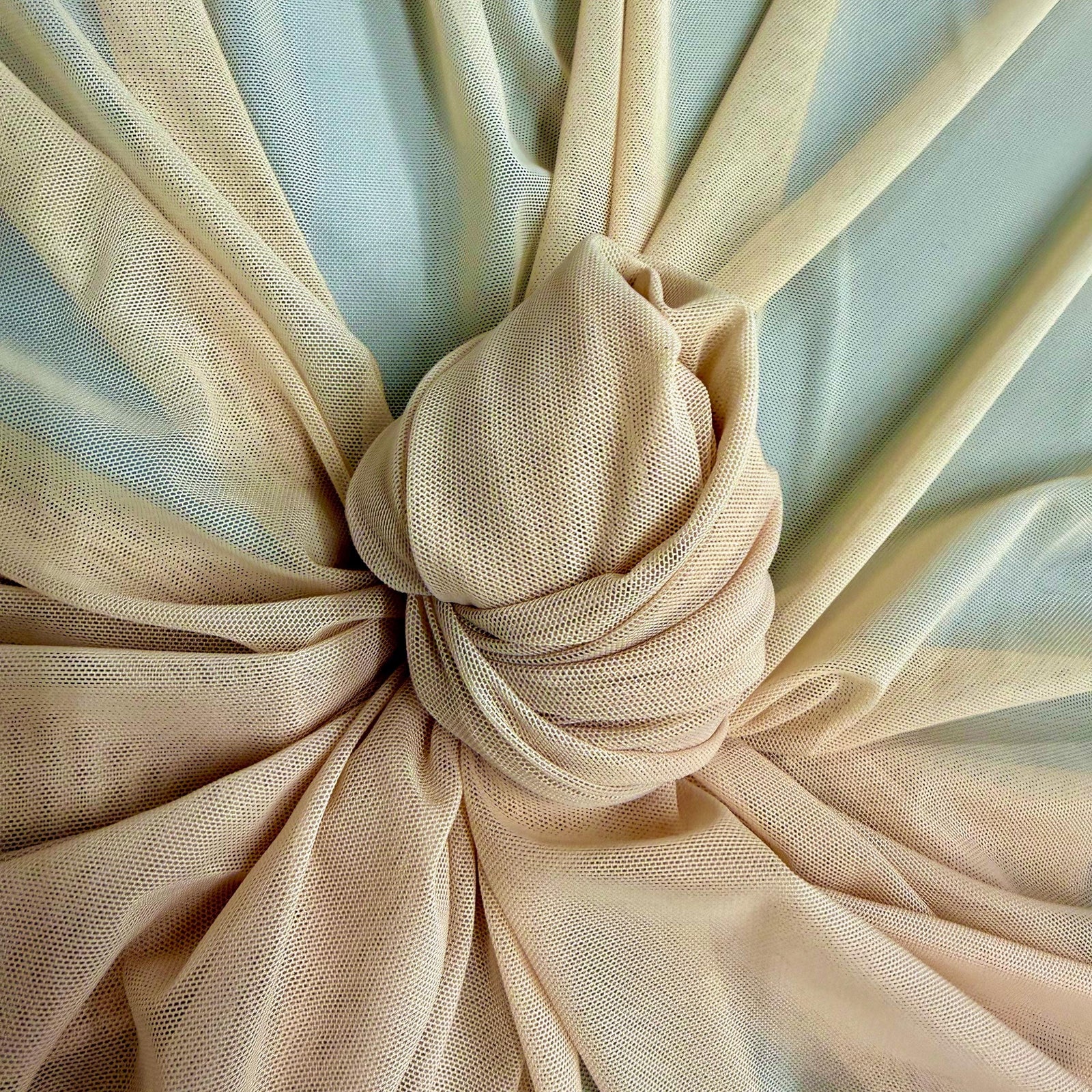 Dorothea BEIGE Power Mesh Nylon Spandex Fabric by the Yard