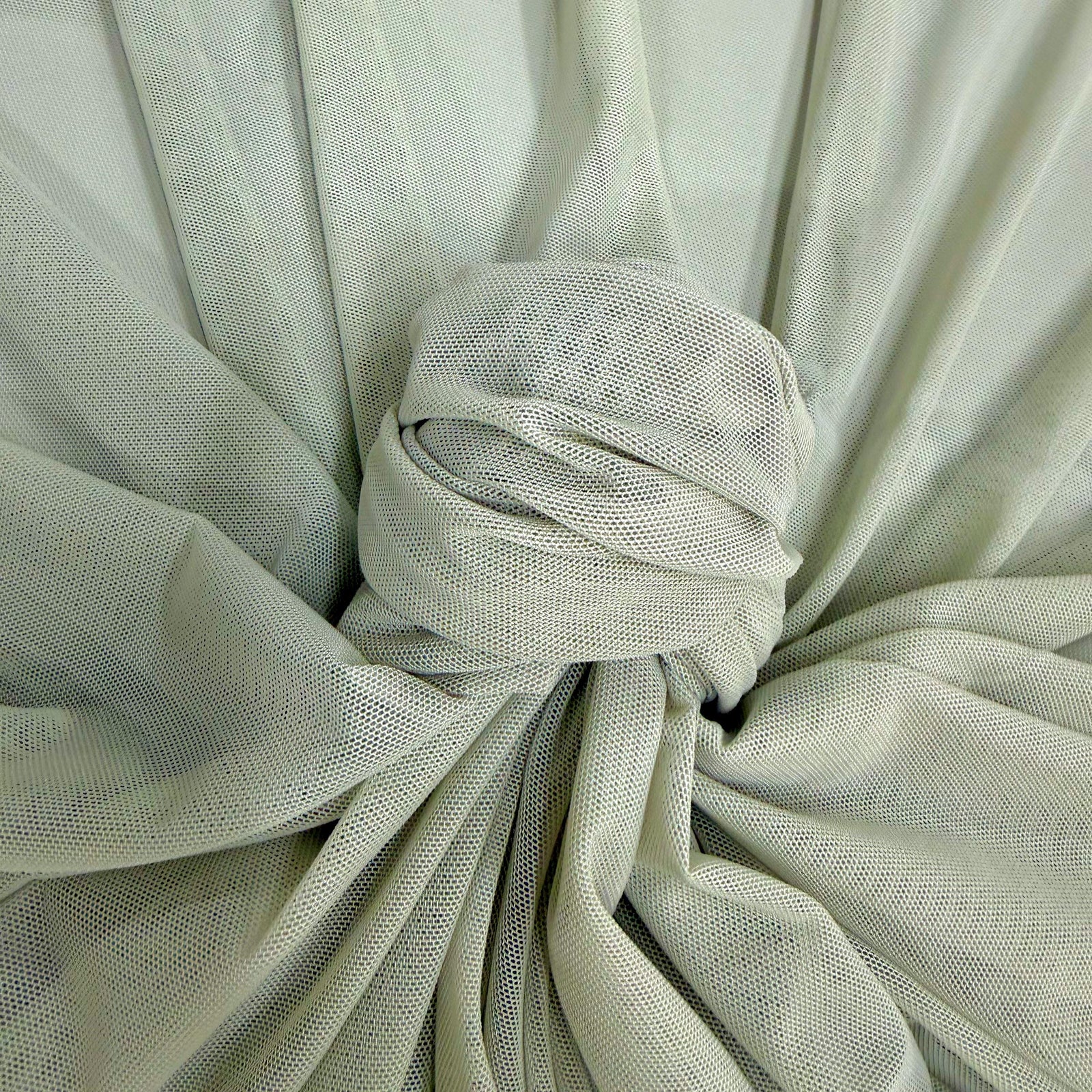 Dorothea LIGHT GREY Power Mesh Nylon Spandex Fabric by the Yard