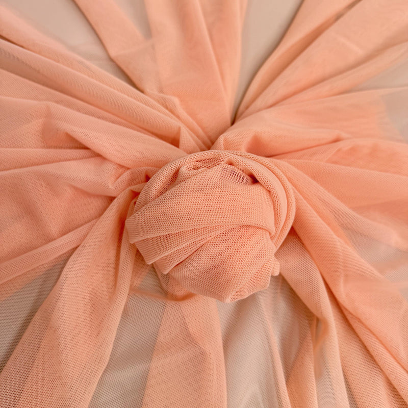 Dorothea PEACH Power Mesh Nylon Spandex Fabric by the Yard