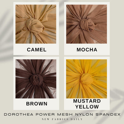 Dorothea POWER MESH Nylon Spandex Fabric by the Yard