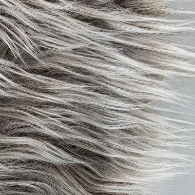 Bethany TAUPE BROWN Frost 2 Inch Mongolian Long Pile Soft Faux Fur Fabric for Fursuit, Cosplay Costume, Photo Prop, Trim, Pillow, Crafts