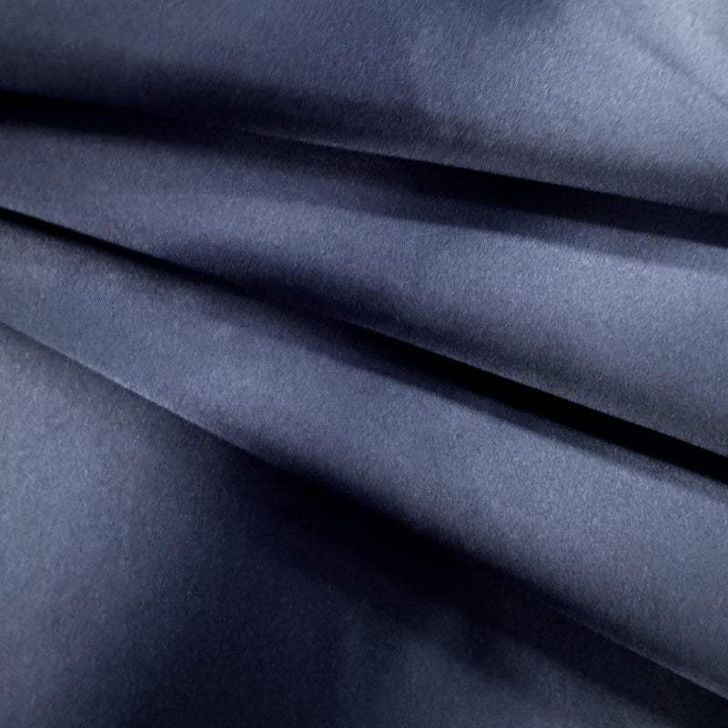 Audrey NAVY BLUE Polyester Dull Satin | Matte Satin Fabric for Gowns, Dresses, Skirts, Curtains, Costumes, Home Decor, Crafts, etc.