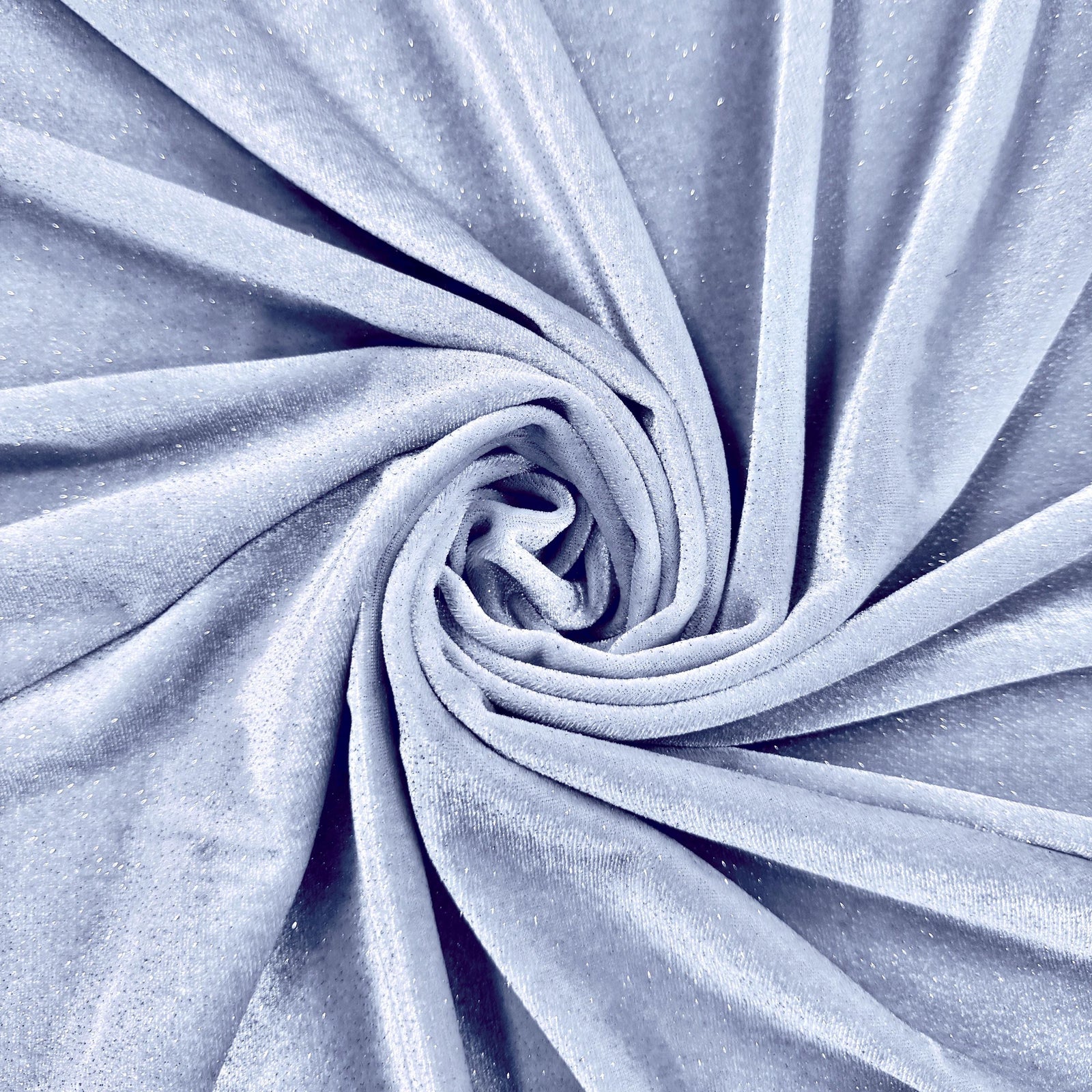 Nova LIGHT PERRY Polyester Spandex Stretch Glitter Velvet Fabric for Bows, Top Knots, Scrunchies, Clothes, Costumes, Crafts
