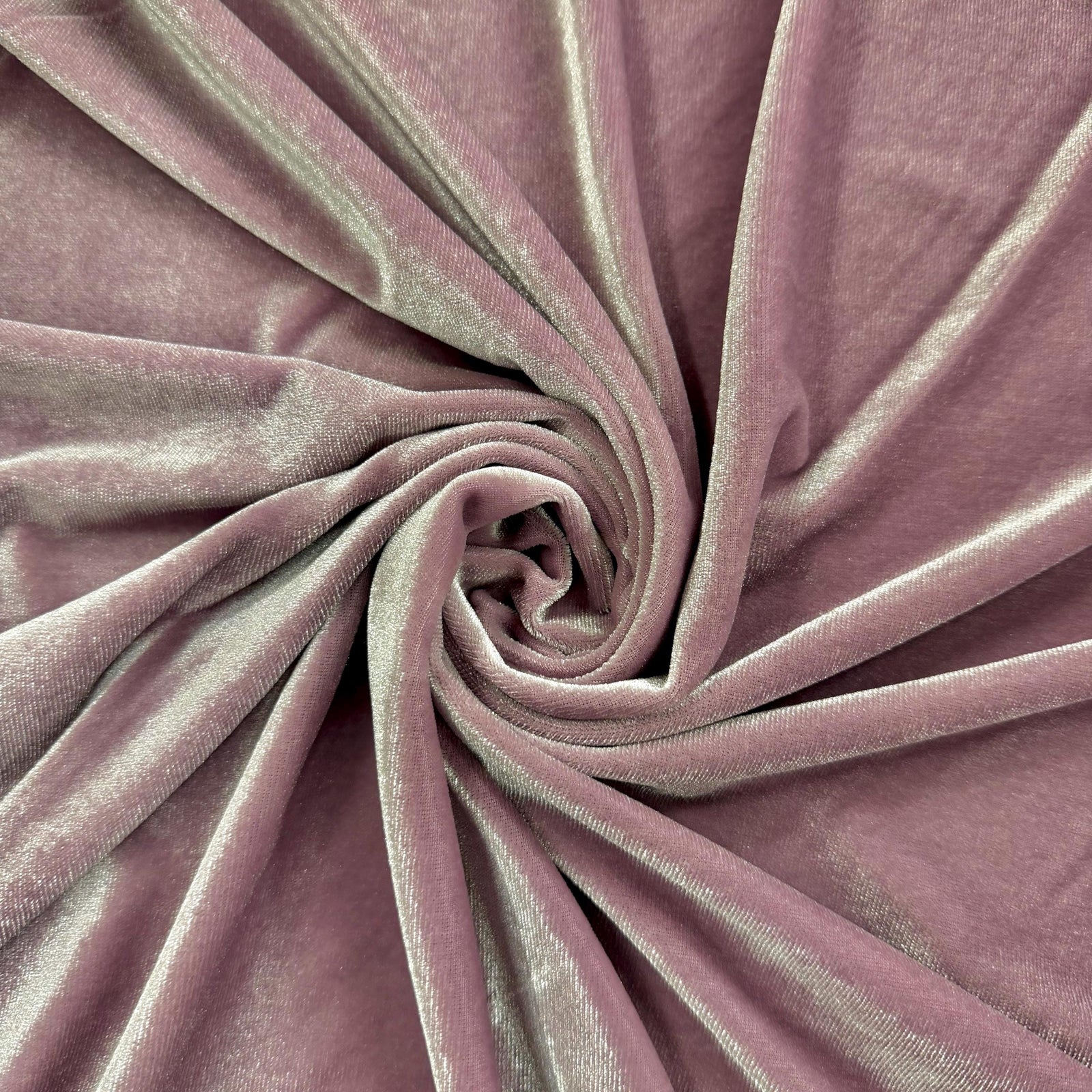 Princess MAUVE Polyester Spandex Stretch Velvet Fabric for Bows, Top Knots, Head Wraps, Clothes, Costumes, Crafts