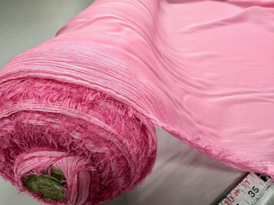Jolene GERANIUM PINK Polyester Two-Tone Chiffon Fabric by the Yard - 10135