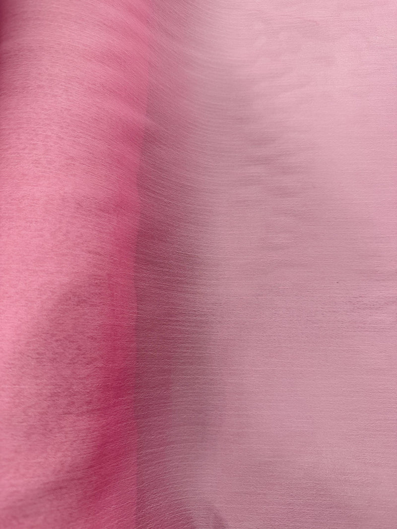 Jolene GERANIUM PINK Polyester Two-Tone Chiffon Fabric by the Yard - 10135