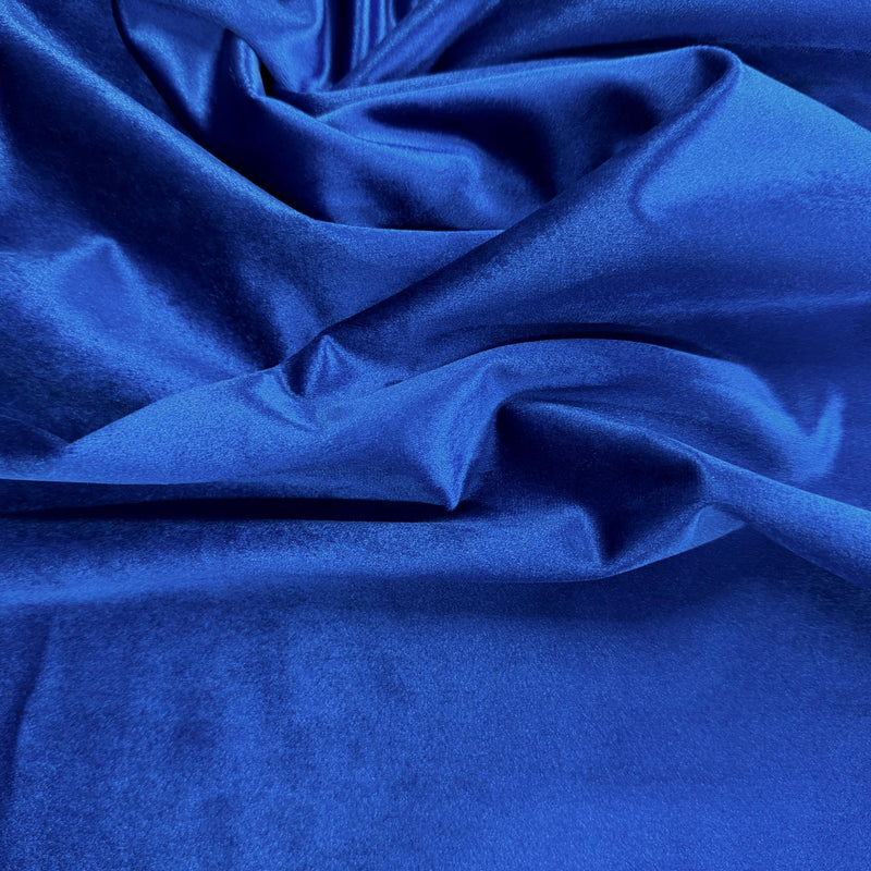 Contessa ROYAL BLUE Plush Non-Stretch Velvet Fabric for Apparel, Costumes, Curtains, Chair/Throw Pillow Cover, Crafts