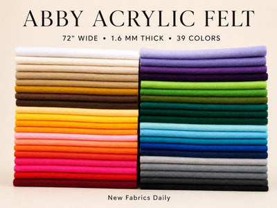 Abby 72" Wide Acrylic Felt Fabric by the Yard