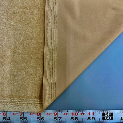Princess CHAMPAGNE BEIGE Polyester Stretch Velvet Fabric for Bows, Top Knots, Head Wraps, Scrunchies, Clothes, Costumes, Crafts