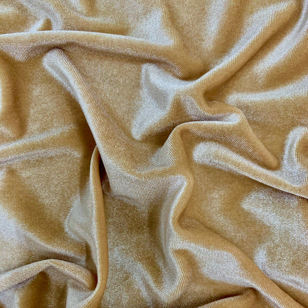 Stretch satin fabric champagne - Toptex