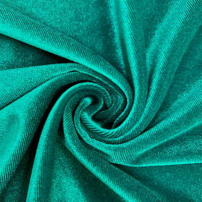 Princess JADE GREEN Polyester Stretch Velvet Fabric for Bows, Top Knots, Head Wraps, Scrunchies, Clothes, Costumes, Crafts