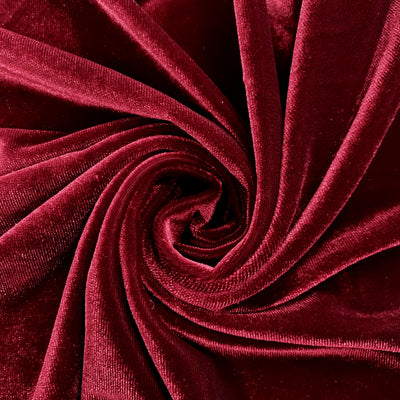 Princess WINE Polyester Stretch Velvet Fabric for Bows, Top Knots, Head Wraps, Scrunchies, Clothes, Costumes, Crafts