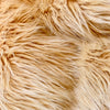 Eden CAMEL Shaggy Long Pile Soft Faux Fur Fabric for Fursuit, Cosplay Costume, Photo Prop, Trim, Throw Pillow, Crafts