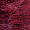 Eden DARK BURGUNDY Shaggy Long Pile Soft Faux Fur Fabric for Fursuit, Cosplay Costume, Photo Prop, Trim, Throw Pillow, Crafts
