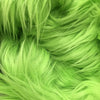 Eden LIME GREEN Shaggy Long Pile Soft Faux Fur Fabric for Fursuit, Cosplay Costume, Photo Prop, Trim, Throw Pillow, Crafts