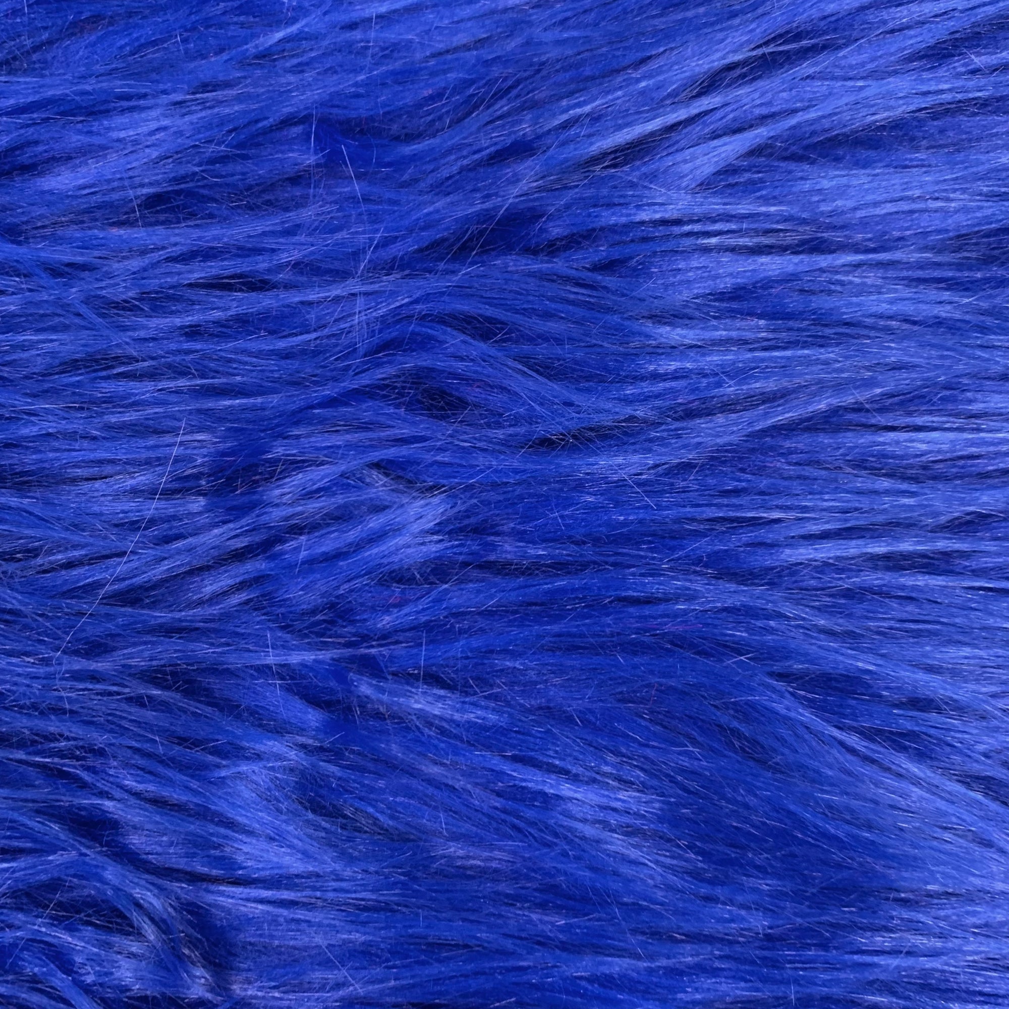 Eden ROYAL BLUE Shaggy Long Pile Soft Faux Fur Fabric for Fursuit, Cosplay Costume, Photo Prop, Trim, Throw Pillow, Crafts