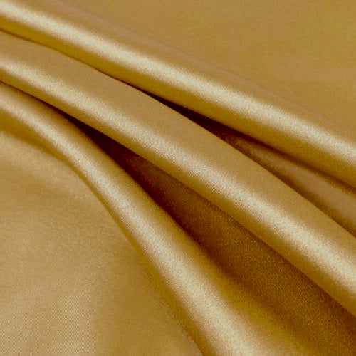 Payton DARK GOLD Faux Silk Stretch Charmeuse Satin Fabric by the Yard