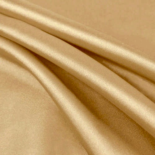Payton GOLD Faux Silk Stretch Charmeuse Satin Fabric by the Yard