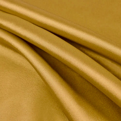 Payton SUNGOLD Faux Silk Stretch Charmeuse Satin Fabric by the Yard