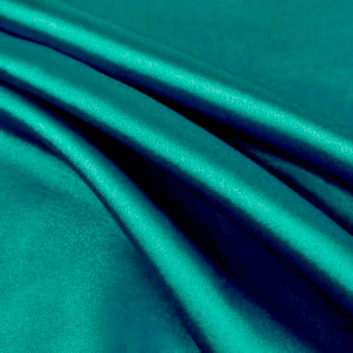 Payton TEAL GREEN Faux Silk Stretch Charmeuse Satin Fabric by the Yard