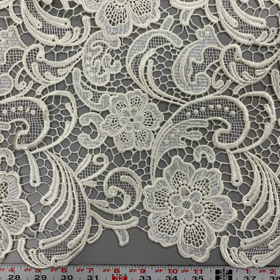 Maggie IVORY Guipure Venice Heavy Lace Fabric by the Yard