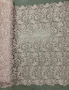 Maggie LIGHT MAUVE Guipure Venice Heavy Lace Fabric by the Yard