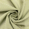 Keira APPLE GREEN Mini Checkered Poly Poplin Fabric by the Yard
