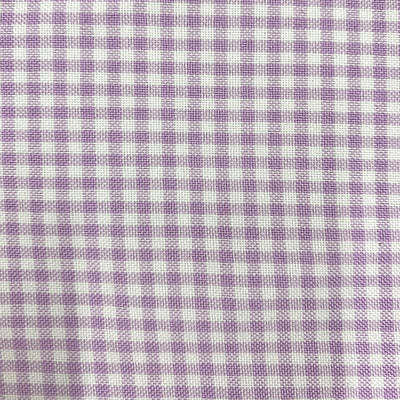 Keira LAVENDER Mini Checkered Poly Poplin Fabric by the Yard