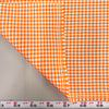 Keira ORANGE Mini Checkered Poly Poplin Fabric by the Yard