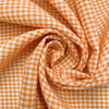 Keira ORANGE Mini Checkered Poly Poplin Fabric by the Yard