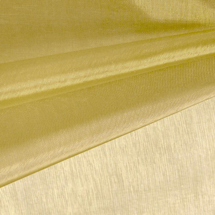 Cassidy MEDIUM GOLD Polyester Crystal Organza Fabric by the Yard
