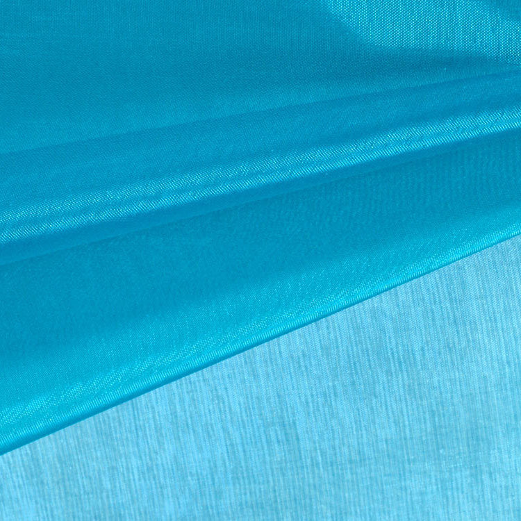 Cassidy TURQUOISE Polyester Crystal Organza Fabric by the Yard