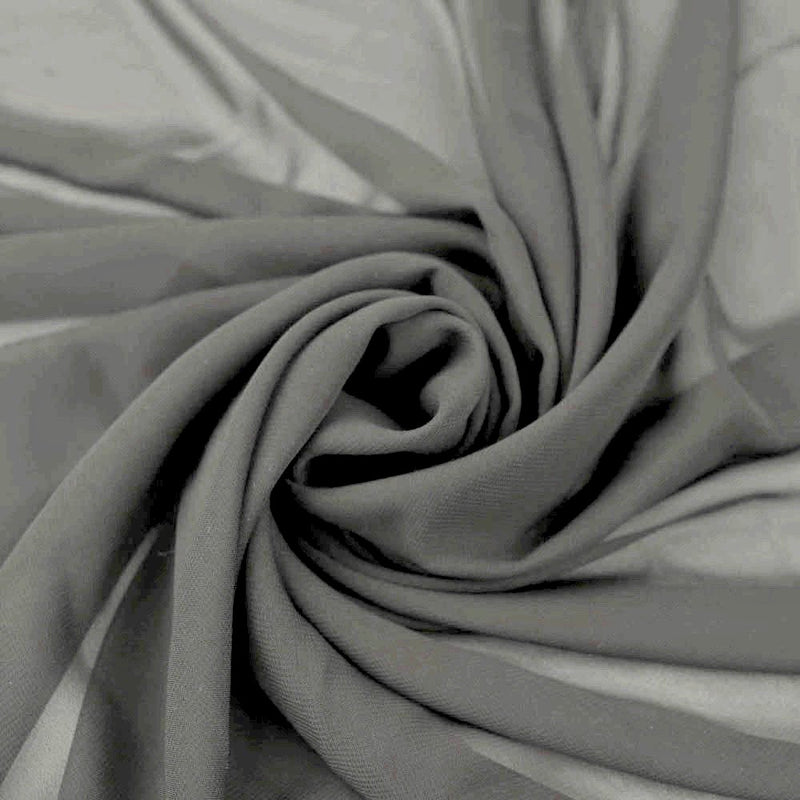 Danielle GREY Polyester Hi-Multi Chiffon Fabric by the Yard