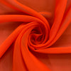 Danielle ORANGE Polyester Hi-Multi Chiffon Fabric by the Yard