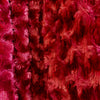 Ruth BURGUNDY Cuddle Minky Rosette Soft Faux Fur Fabric