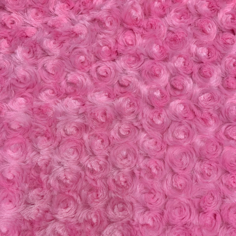 Ruth PINK Cuddle Minky Rosette Soft Faux Fur Fabric