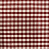 Carly BURGUNDY Mini Checkered Gingham Poly Cotton Fabric by the Yard