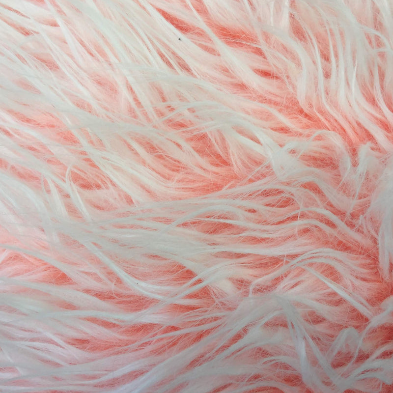 Bethany ORANGE Frost Mongolian Long Pile Soft Faux Fur Fabric for Fursuit, Cosplay Costume, Photo Prop, Trim, Crafts